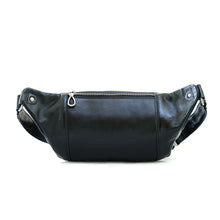 โหลดรูปภาพลงในเครื่องมือใช้ดูของ Gallery กระเป๋าหนังผู้ชาย/กระเป๋าหนังคาดอกผู้ชาย สีดำ รุ่น B-BK-8010