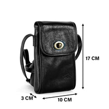 โหลดรูปภาพลงในเครื่องมือใช้ดูของ Gallery กระเป๋าหนังผู้หญิง /กระเป๋าหนังสะพายข้างผู้หญิง สีดำ รุ่น B-BK-3056