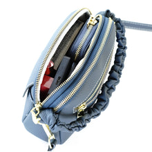 โหลดรูปภาพลงในเครื่องมือใช้ดูของ Gallery กระเป๋าหนังผู้หญิง /กระเป๋าหนังสะพายข้างผู้หญิง สีน้ำเงิน รุ่น B-GRA-8841 Chloe