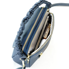 โหลดรูปภาพลงในเครื่องมือใช้ดูของ Gallery กระเป๋าหนังผู้หญิง /กระเป๋าหนังสะพายข้างผู้หญิง สีน้ำเงิน รุ่น B-GRA-8841 Chloe