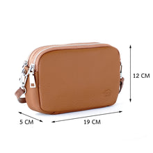 โหลดรูปภาพลงในเครื่องมือใช้ดูของ Gallery กระเป๋าหนังผู้หญิง /กระเป๋าหนังสะพายข้างผู้หญิง สีน้ำตาล รุ่น B-LBR-125 Ava