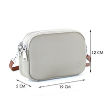 โหลดรูปภาพลงในเครื่องมือใช้ดูของ Gallery กระเป๋าหนังผู้หญิง /กระเป๋าหนังสะพายข้างผู้หญิง สีเบจ รุ่น B-BEI-125 Ava