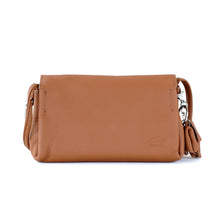 โหลดรูปภาพลงในเครื่องมือใช้ดูของ Gallery กระเป๋าหนังผู้หญิง /กระเป๋าหนังสะพายข้างผู้หญิง สีน้ำตาล รุ่น B-LBR-616 Mia