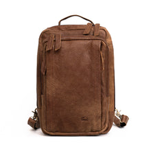 โหลดรูปภาพลงในเครื่องมือใช้ดูของ Gallery กระเป๋าหนังผู้ชาย/กระเป๋าเป้ผู้ชาย สีนํ้าตาล รุ่น B-LBR-215