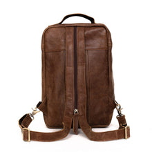 โหลดรูปภาพลงในเครื่องมือใช้ดูของ Gallery กระเป๋าหนังผู้ชาย/กระเป๋าเป้ผู้ชาย สีนํ้าตาล รุ่น B-LBR-215