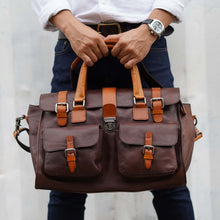 โหลดรูปภาพลงในเครื่องมือใช้ดูของ Gallery กระเป๋าเดินทางหนังแท้