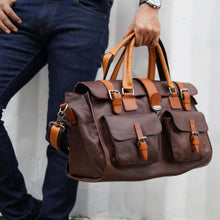 โหลดรูปภาพลงในเครื่องมือใช้ดูของ Gallery กระเป๋าเดินทางหนังแท้