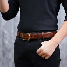 โหลดรูปภาพลงในเครื่องมือใช้ดูของ Gallery เข็มขัดหนังแท้