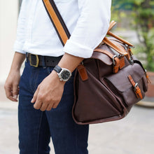 โหลดรูปภาพลงในเครื่องมือใช้ดูของ Gallery กระเป๋าเดินทางหนังแท้