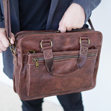 โหลดรูปภาพลงในเครื่องมือใช้ดูของ Gallery กระเป๋าโน๊ตบุ๊คหนัง/กระเป๋าเอกสารหนัง รุ่น Hamilton