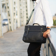 โหลดรูปภาพลงในเครื่องมือใช้ดูของ Gallery กระเป๋าหนังใส่โน๊ตบุ๊ค