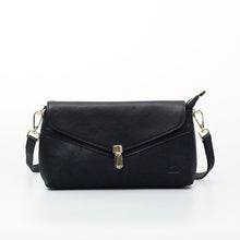 โหลดรูปภาพลงในเครื่องมือใช้ดูของ Gallery กระเป๋าหนังสะพายข้างผู้หญิง/กระเป๋าหนังแท้ผู้หญิง รุ่น Diana (ดำ)