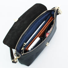 โหลดรูปภาพลงในเครื่องมือใช้ดูของ Gallery กระเป๋าหนังสะพายข้างผู้หญิง/กระเป๋าหนังแท้ผู้หญิง รุ่น Diana (ดำ)