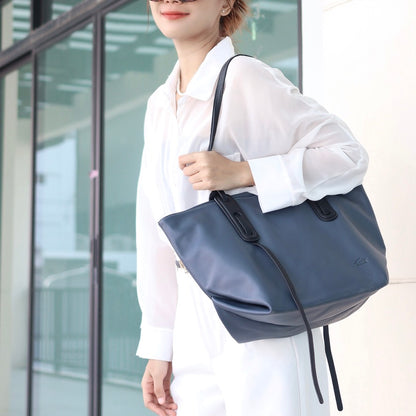 กระเป๋าหนังผู้หญิง /กระเป๋าหนังสะพายข้างผู้หญิง สีเทา B-GRA-763 (Freya)
