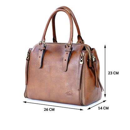 กระเป๋าสะพายผู้หญิงหนังแท้ รุ่น B-8199 Scarlett (สกาเล็ต)
