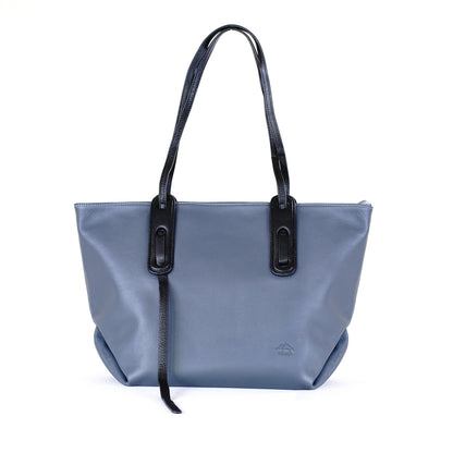 กระเป๋าหนังผู้หญิง /กระเป๋าหนังสะพายข้างผู้หญิง สีเทา B-GRA-763 (Freya)