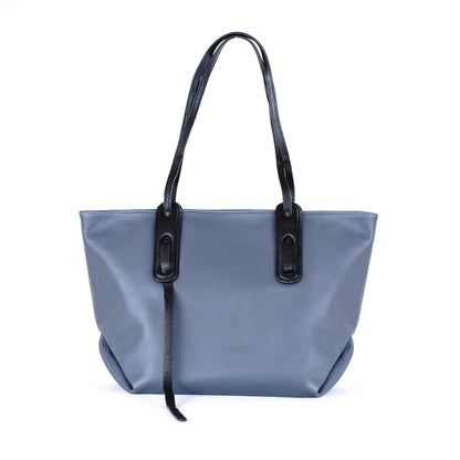 กระเป๋าหนังผู้หญิง /กระเป๋าหนังสะพายข้างผู้หญิง สีเทา B-GRA-763 (Freya)