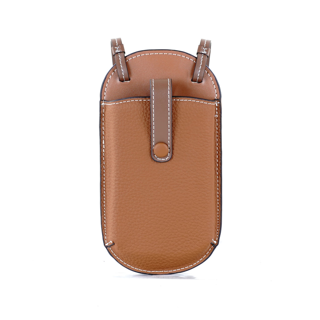 กระเป๋าหนังผู้หญิง /กระเป๋าหนังสะพายข้างผู้หญิง สีน้าตาล รุ่น B-LBR-5193 Grace