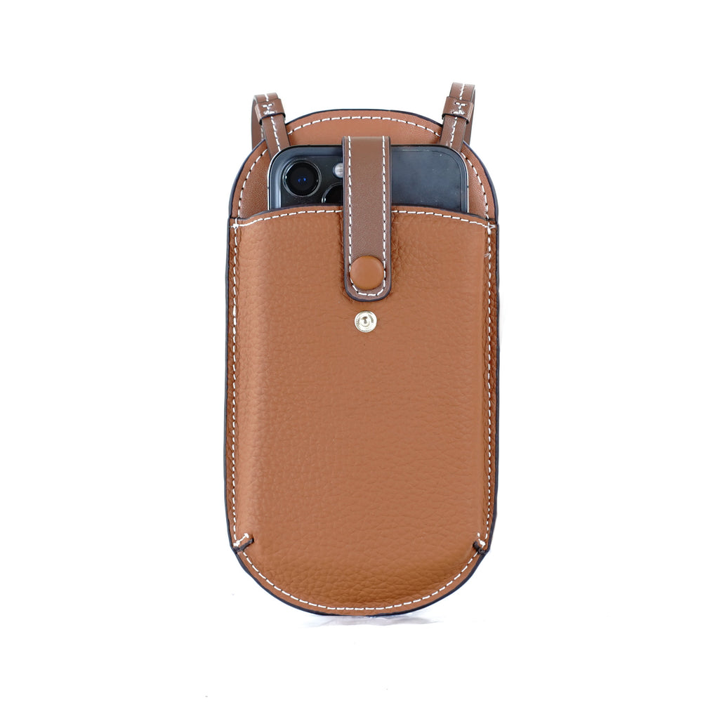 กระเป๋าหนังผู้หญิง /กระเป๋าหนังสะพายข้างผู้หญิง สีน้าตาล รุ่น B-LBR-5193 Grace