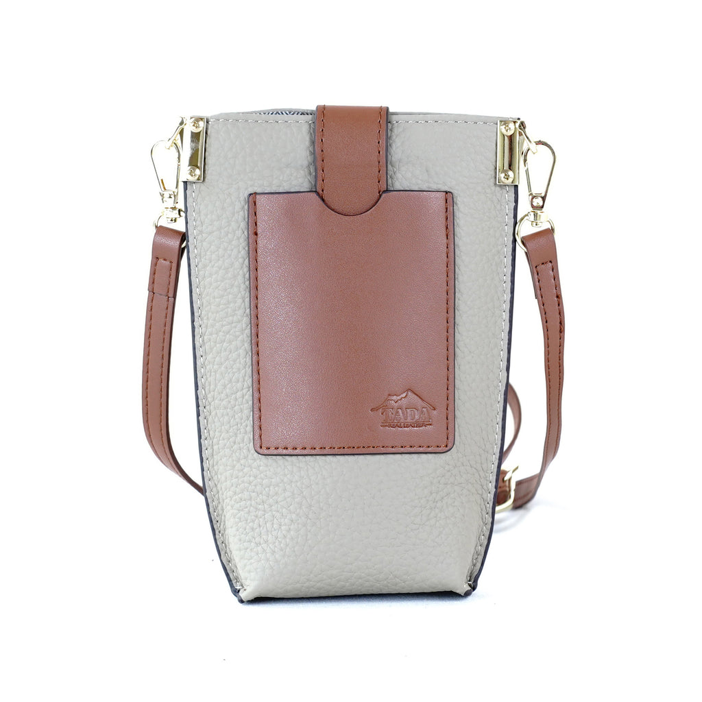 กระเป๋าหนังผู้หญิง /กระเป๋าหนังสะพายข้างผู้หญิง สีเบจ รุ่น B-BEI-8820 Lily