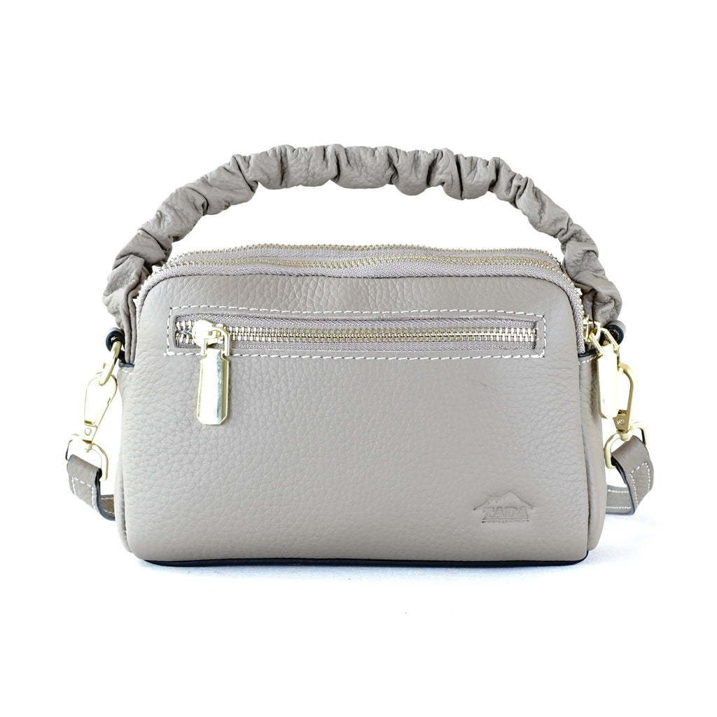 กระเป๋าหนังผู้หญิง /กระเป๋าหนังสะพายข้างผู้หญิง สีน้ำเบจ รุ่น B-BEI-8841 Chloe