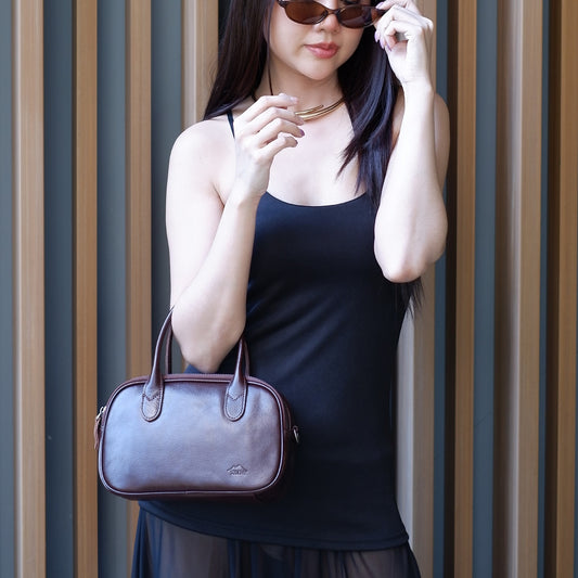 กระเป๋าหนังผู้หญิง /กระเป๋าหนังสะพายข้างผู้หญิง  รุ่น B-1036 Joanna (โจแอนนา)