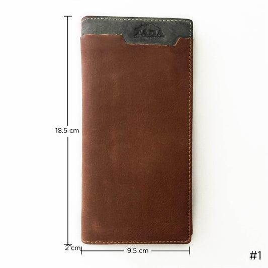 Tada leather wallet กระเป๋าสตางค์หนังวัวแท้ 100% ใบยาว ใช้ได้ทั้งชาย-หญิงช่องบัตรเยอะ จุเหลือเชื่อ โปรโมชั่นสุดพิเศษ ลดสุงสุดถึง 50%