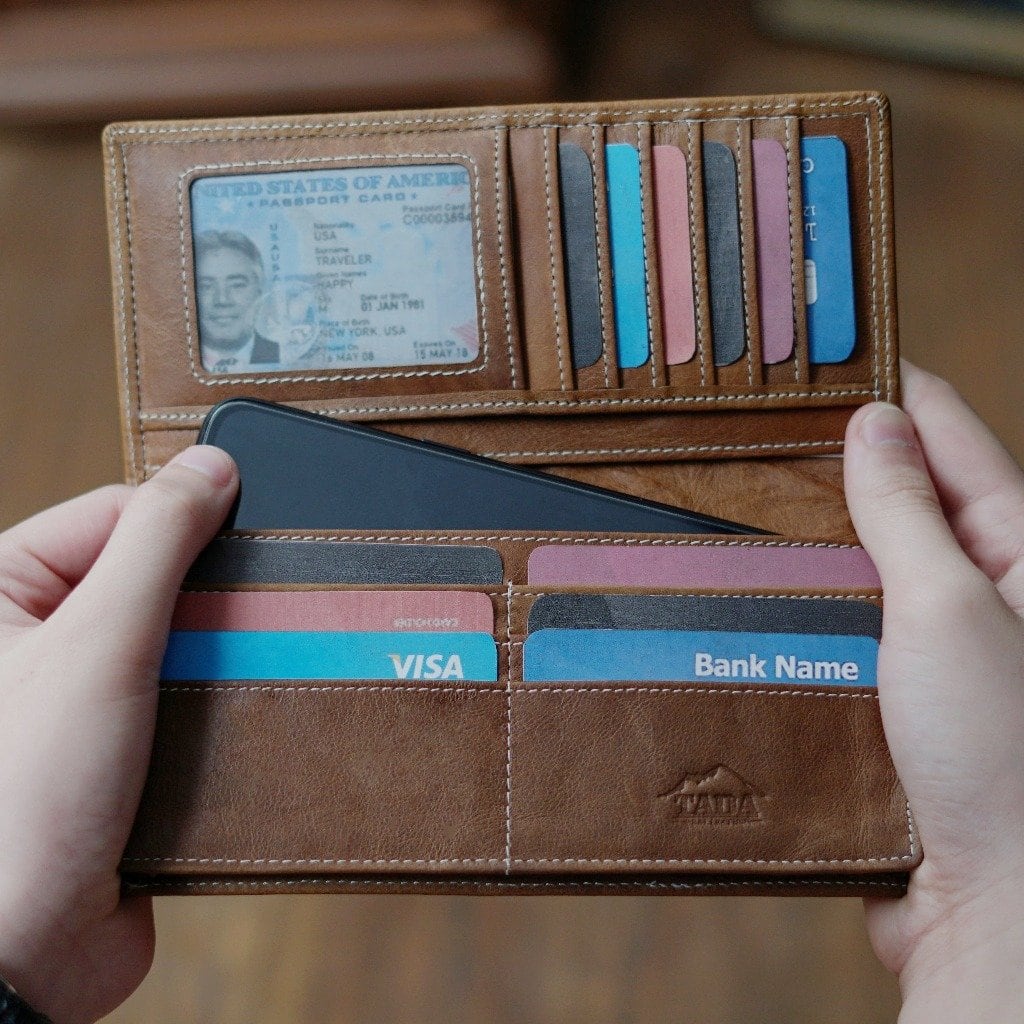 กระเป๋าสตางค์หนังแท้