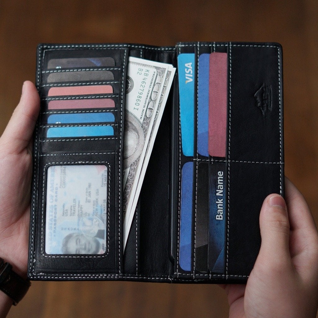 กระเป๋าสตางค์หนังแท้