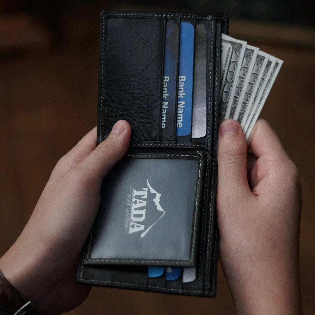 กระเป๋าสตางค์หนังแท้