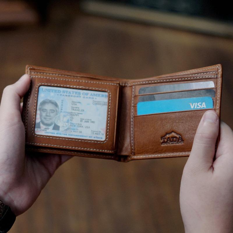 กระเป๋าสตางค์หนังแท้