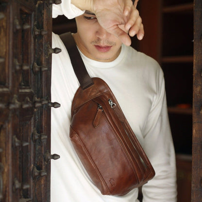 กระเป๋าหนังคาดเอวผู้ชาย