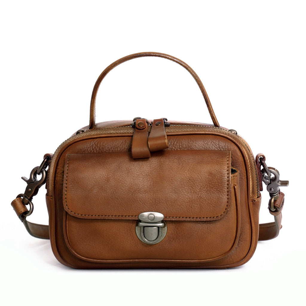 กระเป๋าหนังสะพายข้างผู้หญิง/กระเป๋าหนังแท้ผู้หญิง รุ่น Cleo B-LBR-1291