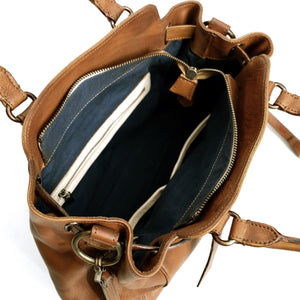 กระเป๋าหนังสะพายข้างผู้หญิง/กระเป๋าหนังแท้ผู้หญิง รุ่น Victoria (B-LBR-1287)