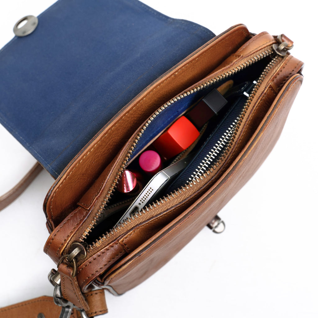 กระเป๋าหนังสะพายข้างผู้หญิง/กระเป๋าหนังแท้ผู้หญิง รุ่น Isabella (B-LBR-1292)