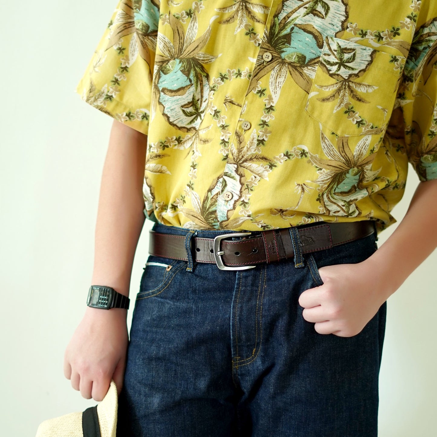 เข็มขัดหนังแท้ รุ่น BE-DBR-650-4