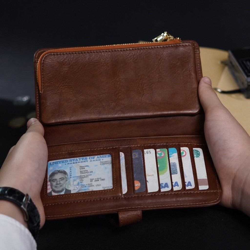 กระเป๋าสตางค์หนังแท้