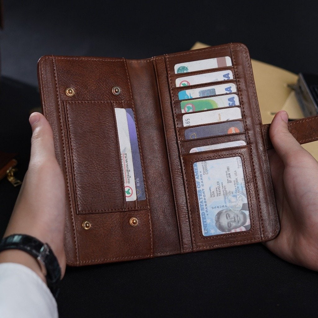 กระเป๋าสตางค์หนังแท้