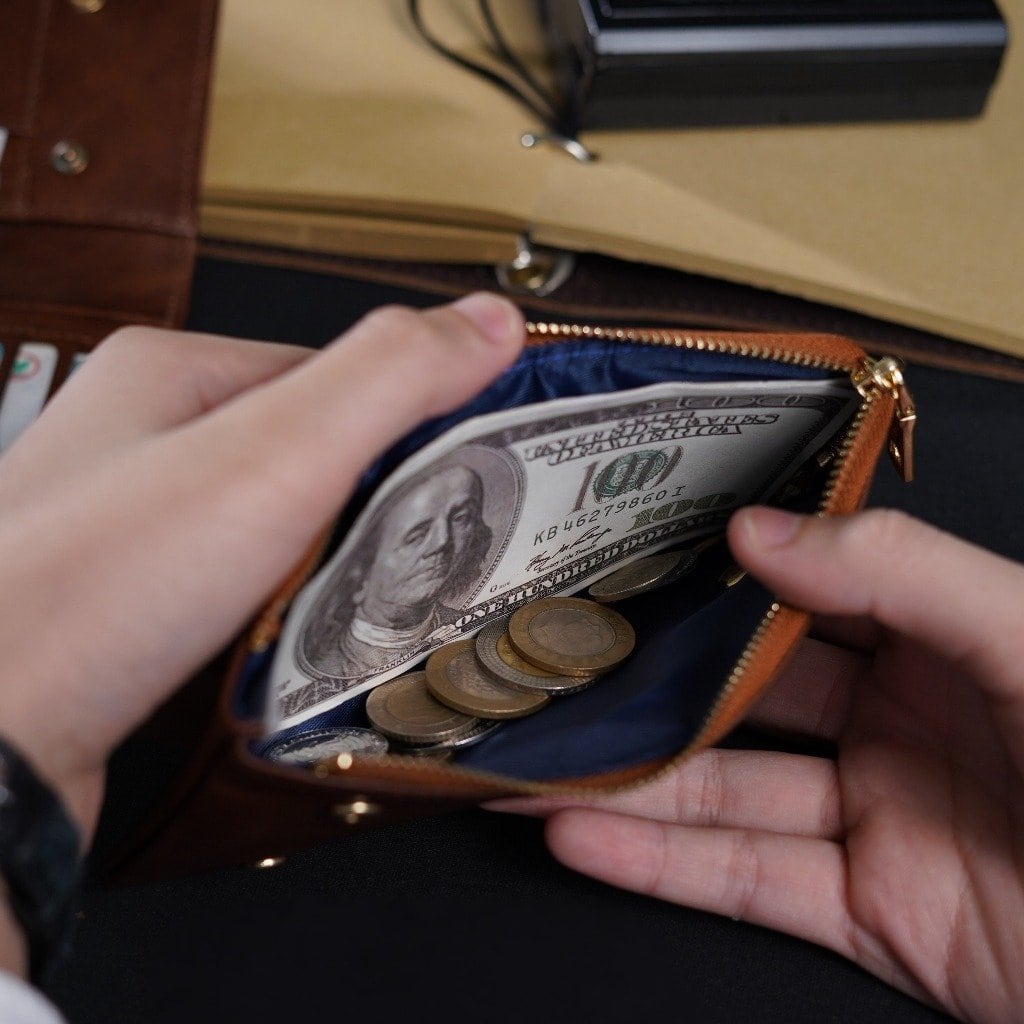 กระเป๋าสตางค์หนังแท้