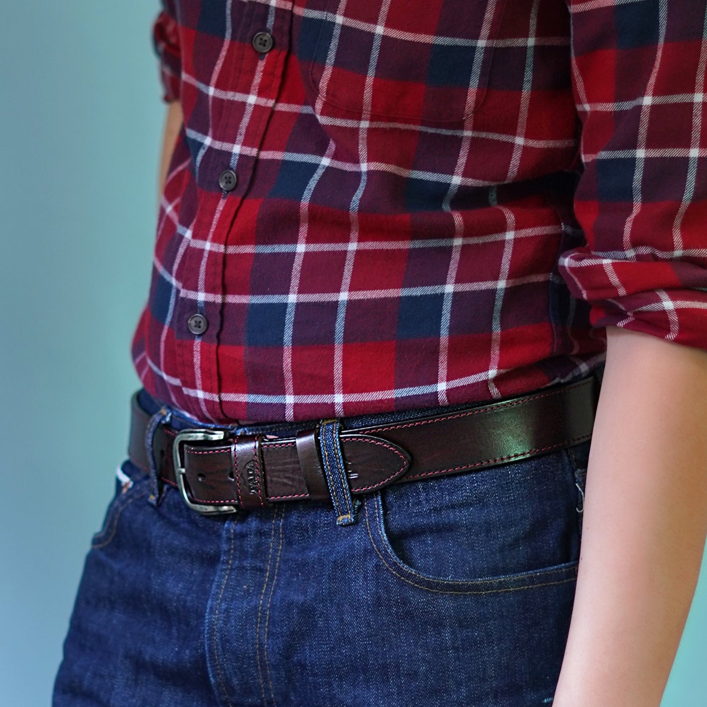 เข็มขัดหนังแท้ รุ่น BE-DBR-650-1