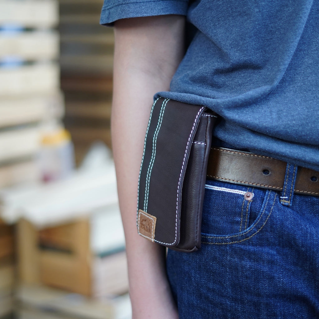 กระเป๋าหนังแท้ผู้ชาย/กระเป๋าโทรศัพท์หนังแท้ รุ่น B-DBR-1269