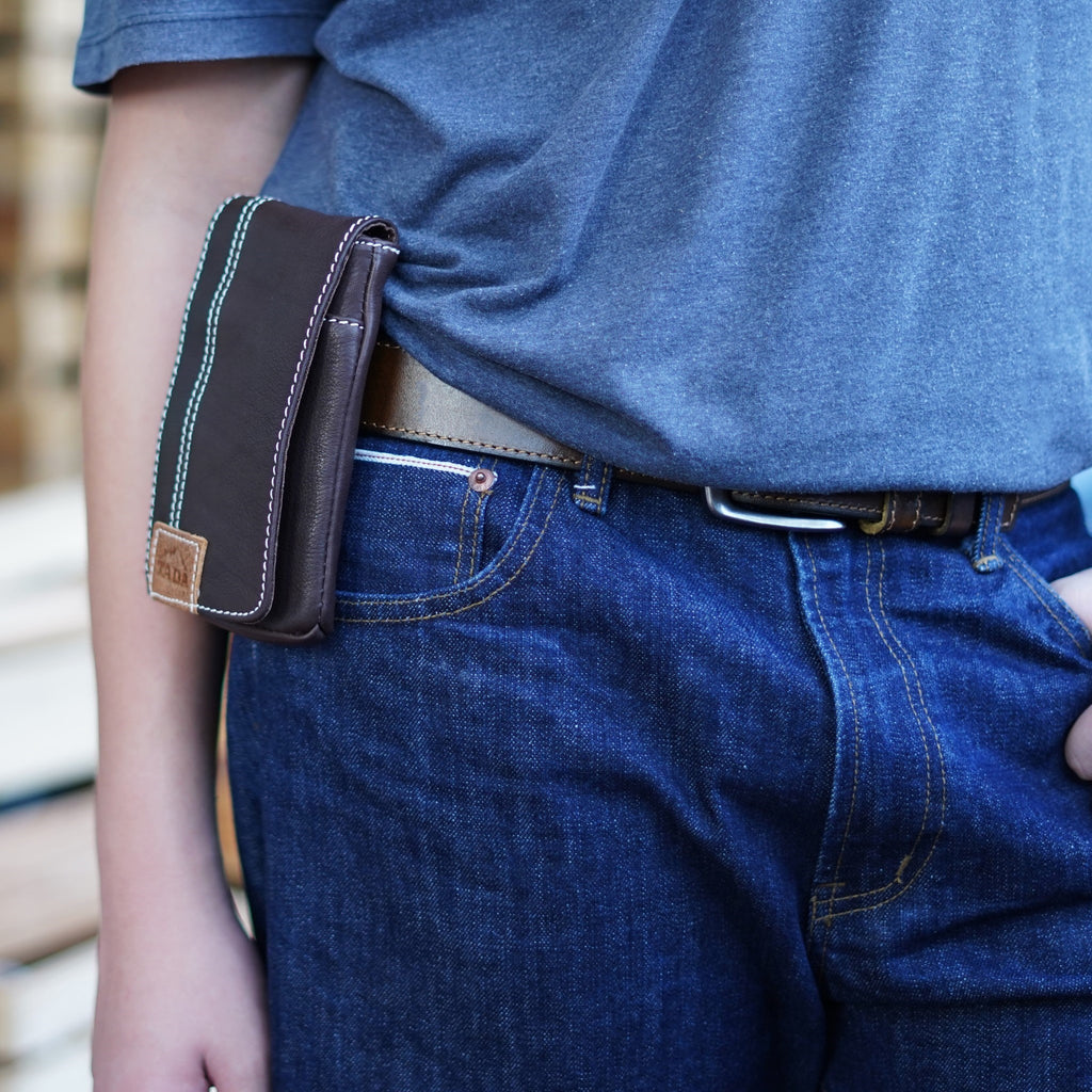 กระเป๋าหนังแท้ผู้ชาย/กระเป๋าโทรศัพท์หนังแท้ รุ่น B-DBR-1269