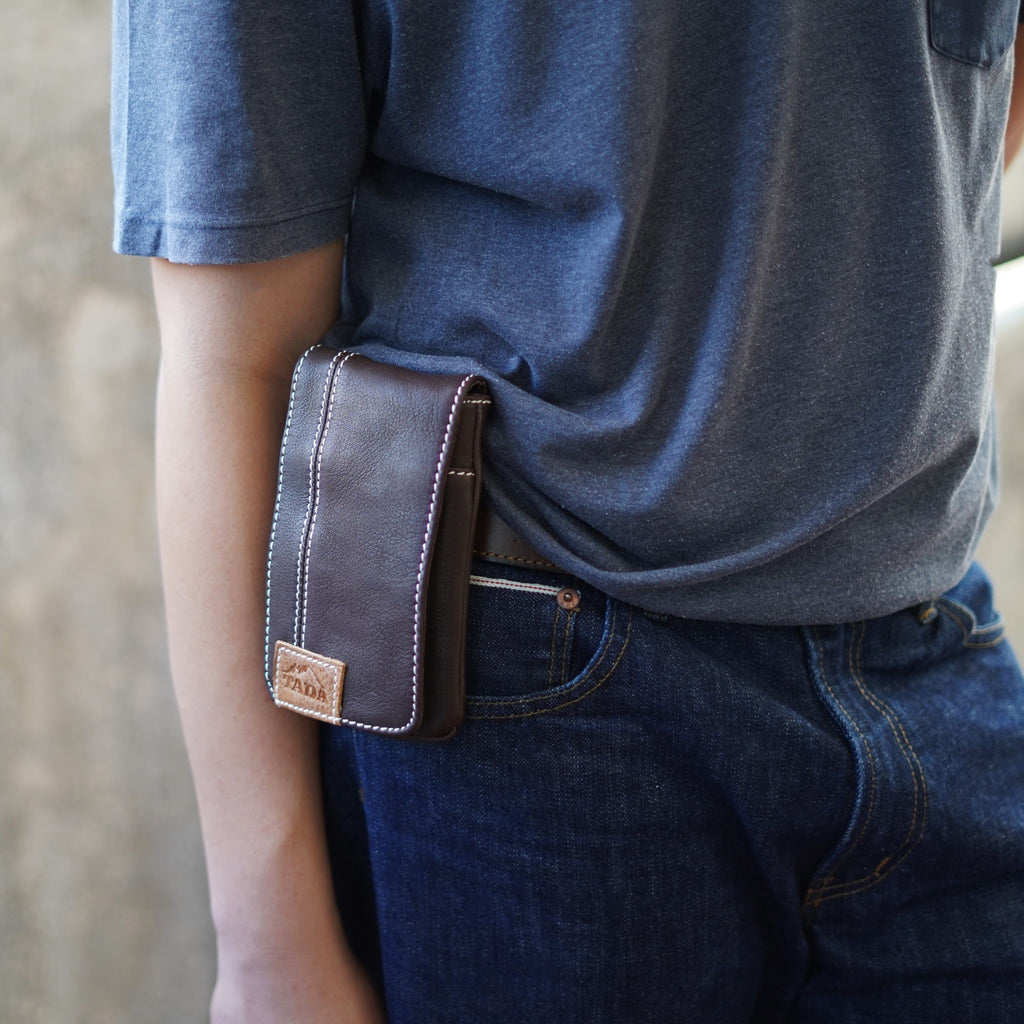 กระเป๋าหนังแท้ผู้ชาย/กระเป๋าโทรศัพท์หนังแท้ รุ่น B-DBR-1269