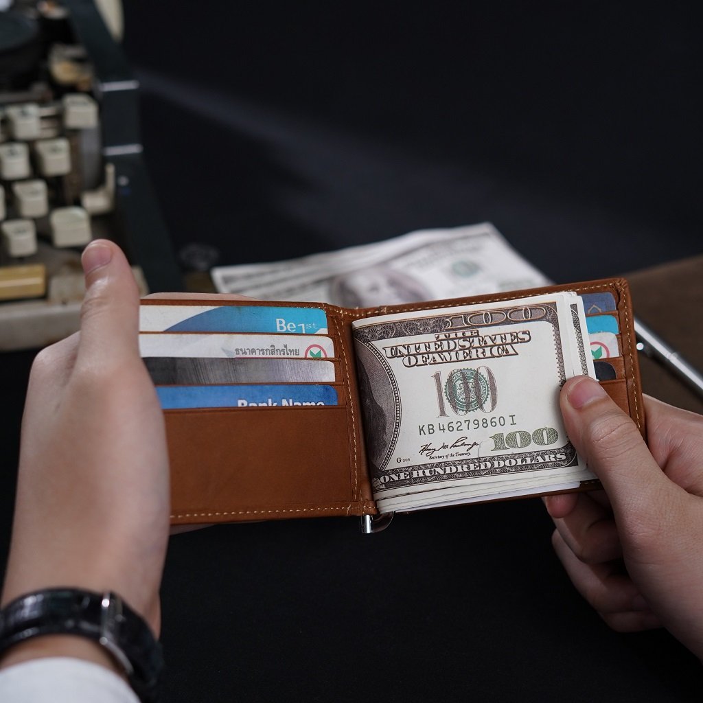 กระเป๋าสตางค์หนังแท้