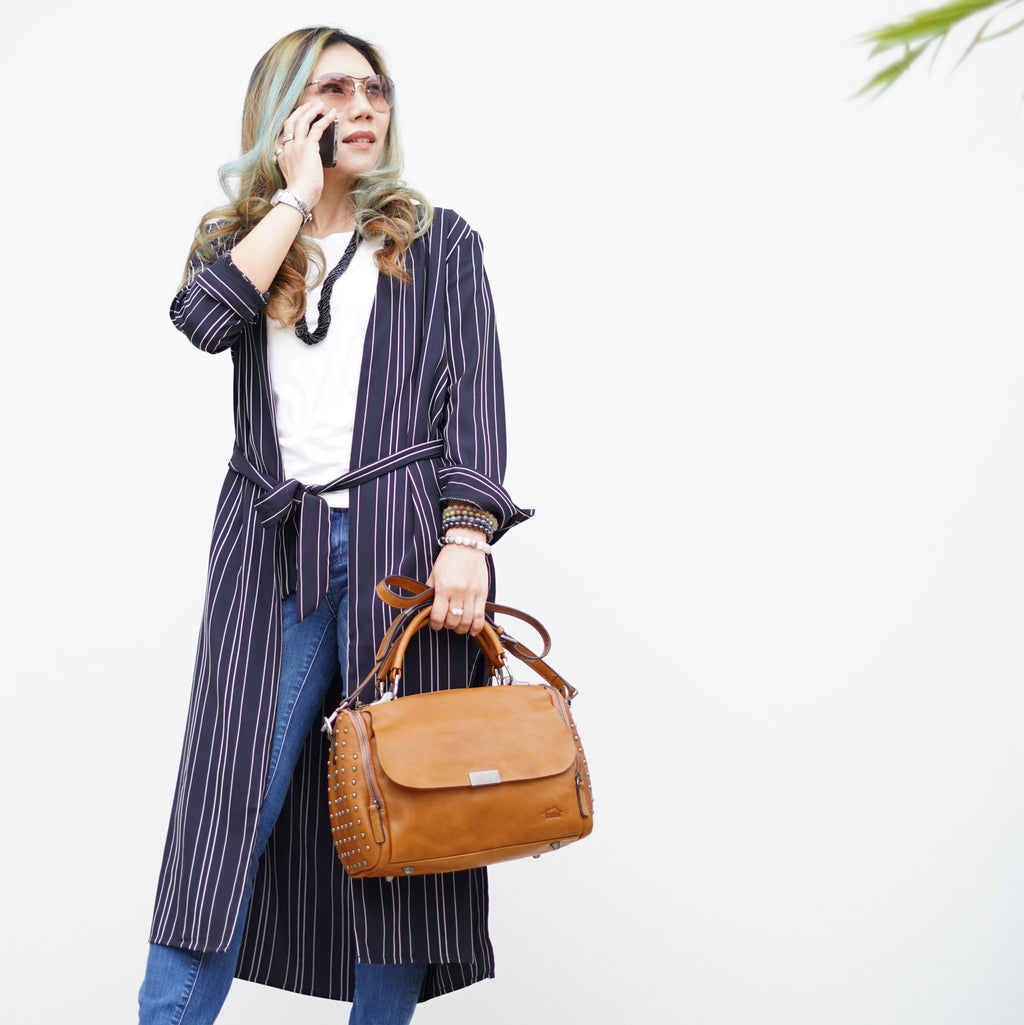 กระเป๋าหนังสะพายข้างผู้หญิง/กระเป๋าหนังแท้ผู้หญิง รุ่น Katherine รุ่นขายดีตลอดกาล