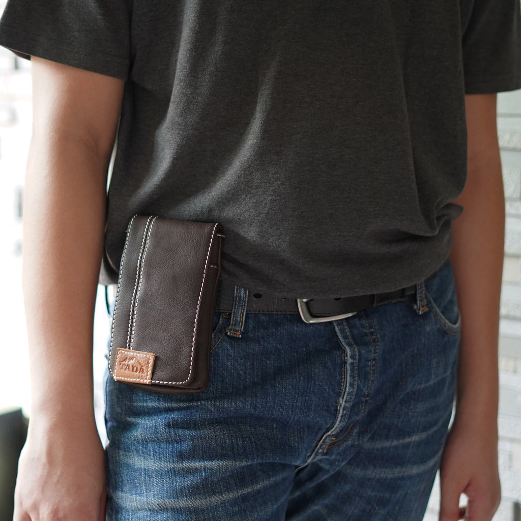 กระเป๋าหนังแท้ผู้ชาย/กระเป๋าโทรศัพท์หนังแท้ รุ่น B-DBR-1269