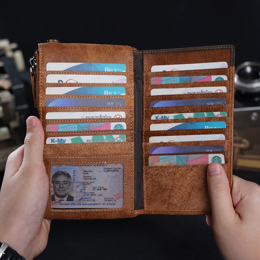 กระเป๋าสตางค์หนังแท้