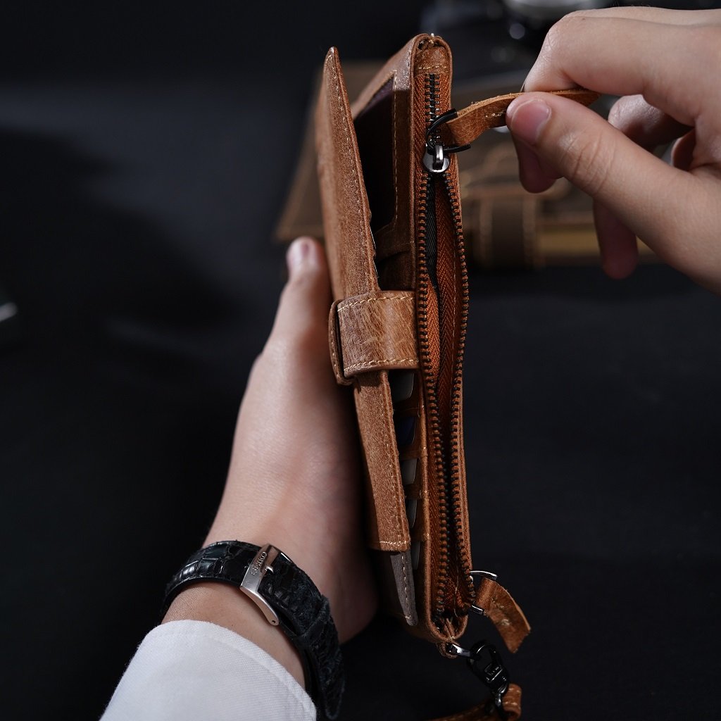 กระเป๋าสตางค์หนังแท้