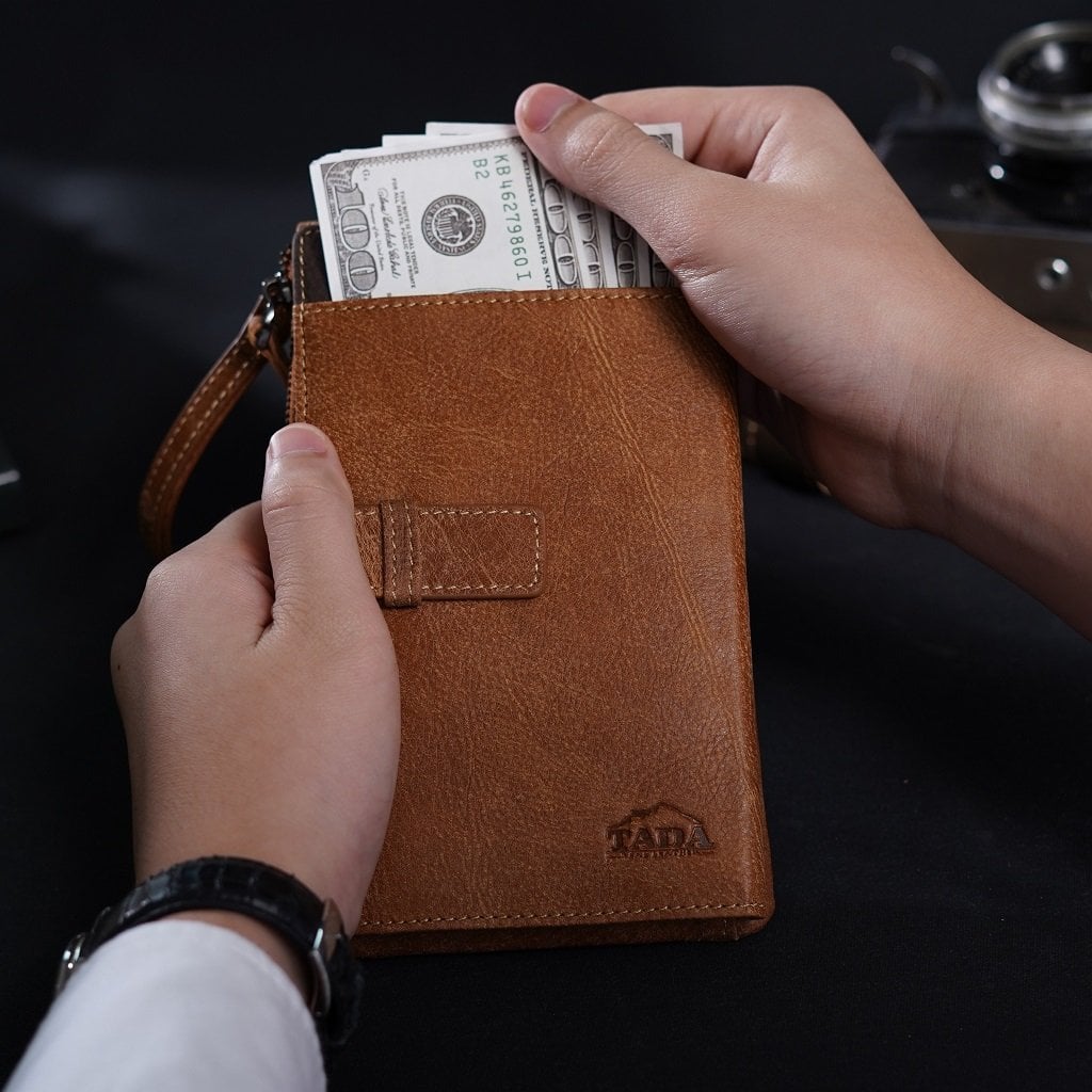 กระเป๋าสตางค์หนังแท้