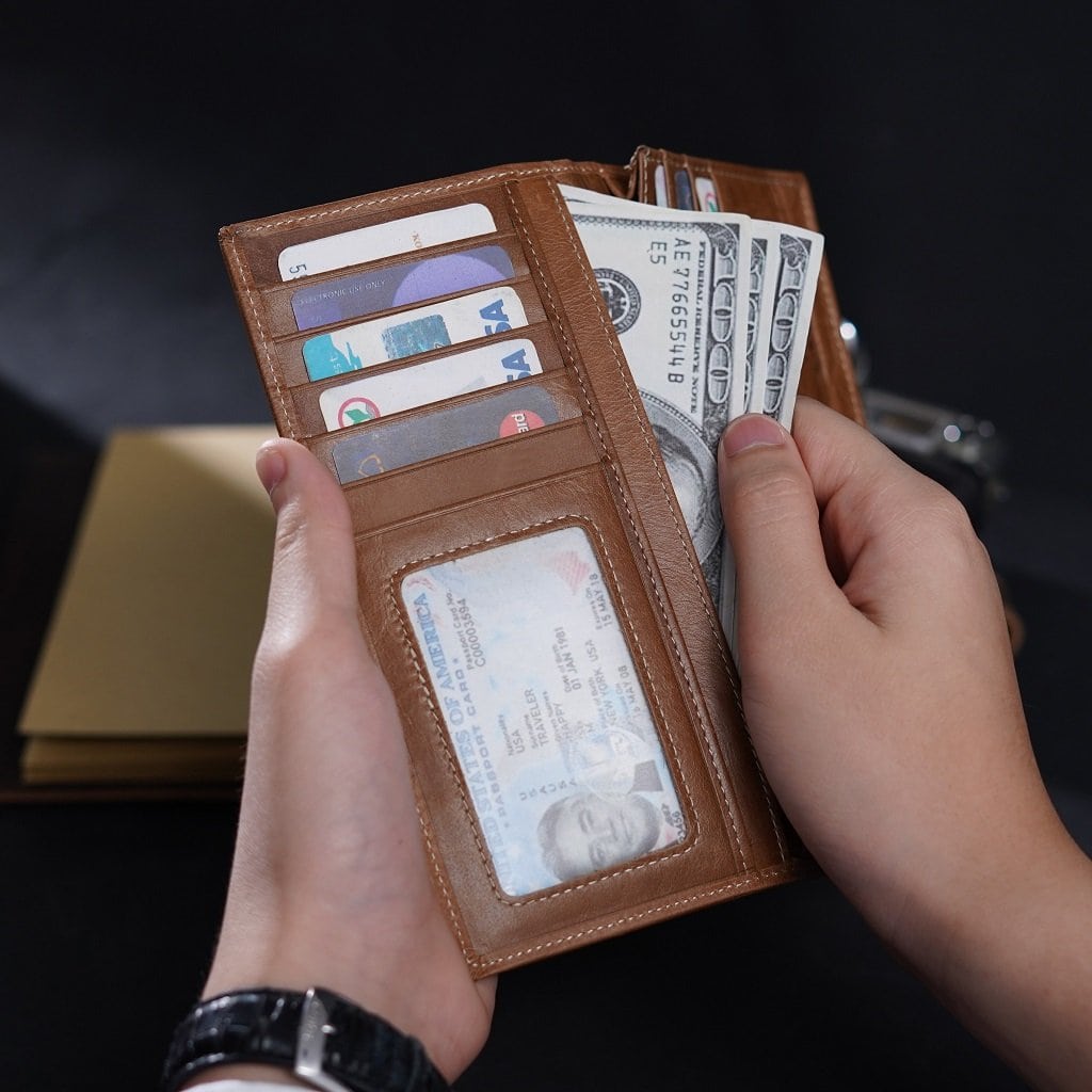 กระเป๋าสตางค์หนังแท้